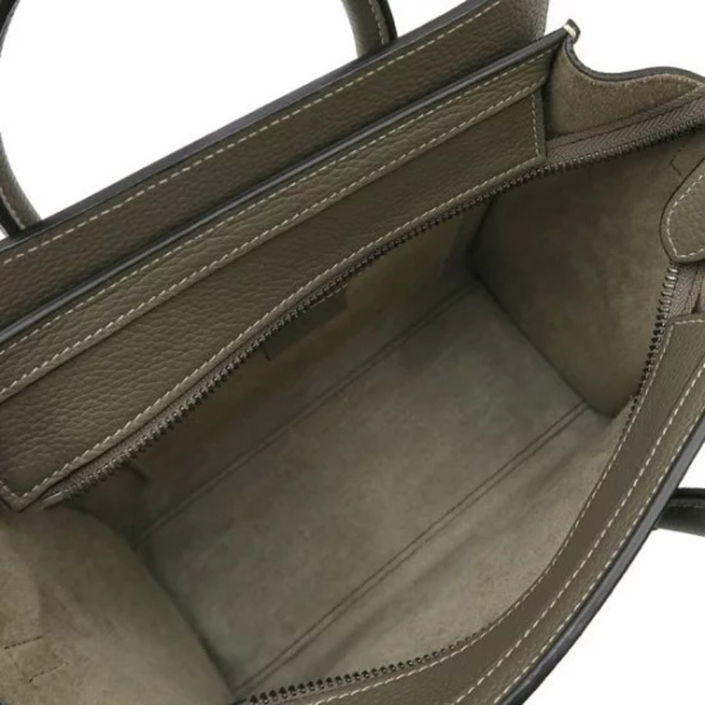 Celine Luggage Drummed Calfskin Black